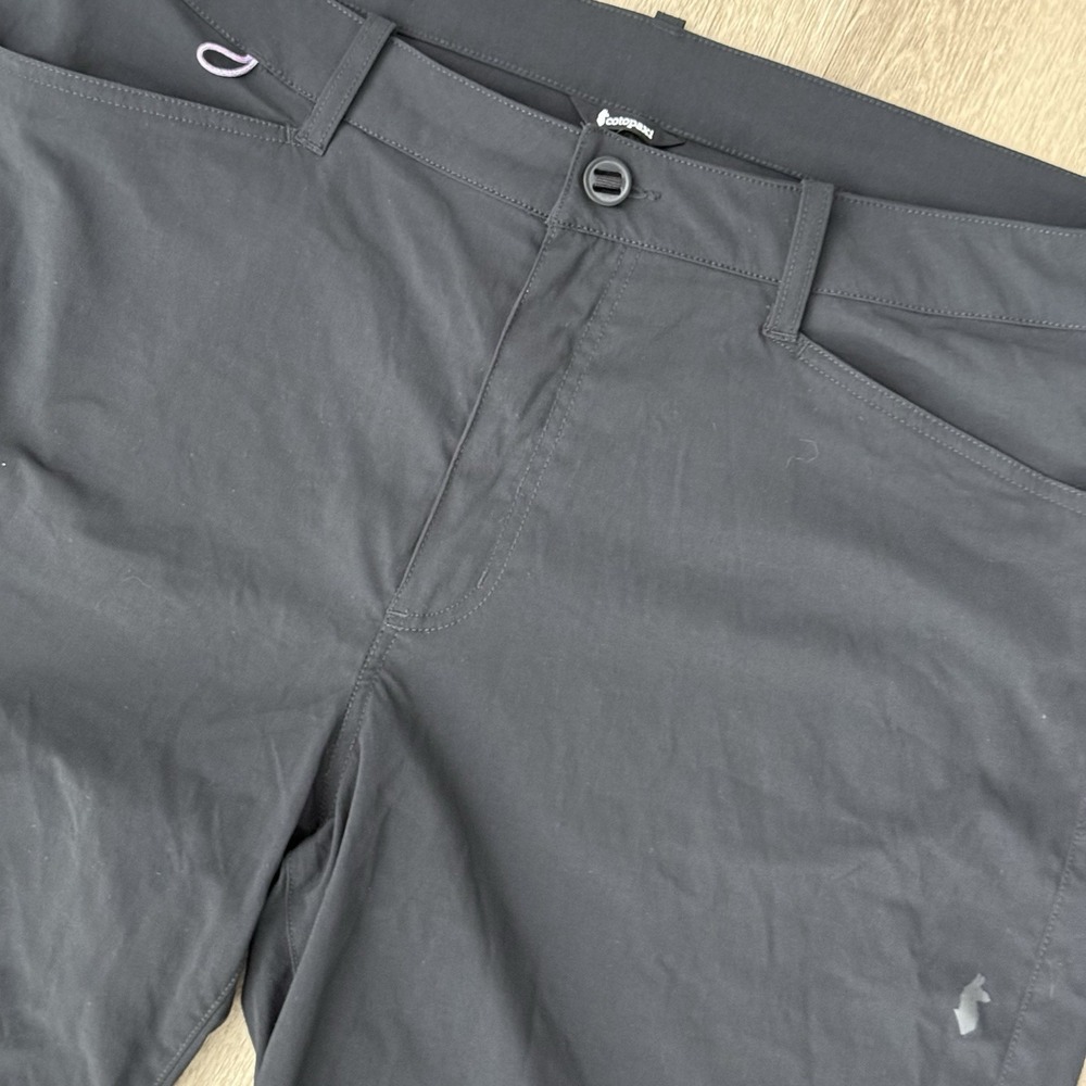 Cotopaxi Coraje Tech Shorts Men's 38 Black 8" Performance Pockets Stretch Nylon